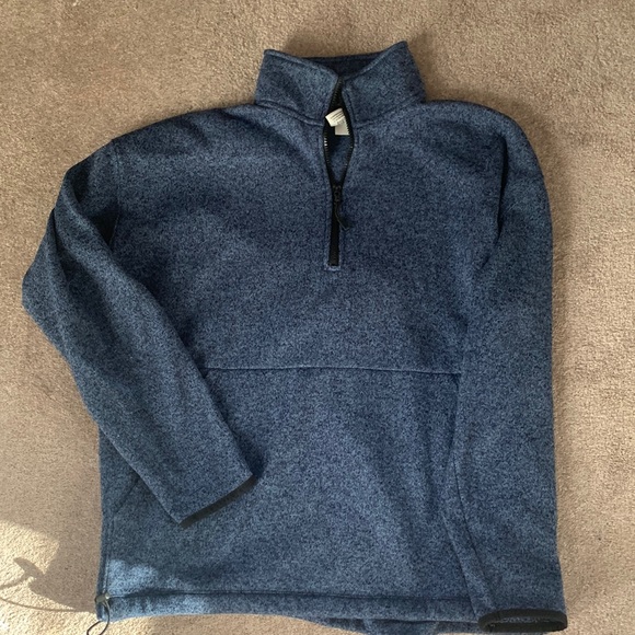 PINK Victoria's Secret Tops - PINK blue knit quarter zip pull over